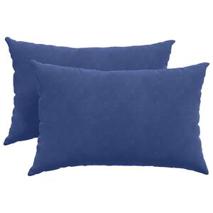 vidaXL Sofakissen 2 St&uuml;ck Polizeiblau 60 x 40 cm Cordstoff