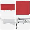 vidaXL Einziehbare Markise Rot 400 x 350 cm Stoff
