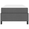 vidaXL Boxspringbett Dunkelgrau 80 x 200 cm Stoff