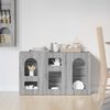 vidaXL Sideboard Graues Sonoma 100 x 35 x 59 cm Holzwerkstoff