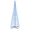 vidaXL LED-Weihnachtsbaum Kegelform Blau 500 LEDs 100x300 cm