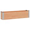 vidaXL Hochbeet Braun 150 x 30 x 36 cm alu.