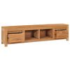 vidaXL TV-Schrank 115x30x35 cm Massivholz Teak