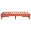 vidaXL Massivholzbett ohne Matratze Wachsbraun 140x200 cm Kiefernholz