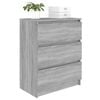 vidaXL Sideboard Grau Sonoma 60x35x76 cm Holzwerkstoff