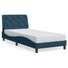 vidaXL Bettgestell ohne Matratze Blau 80x200 cm Samt