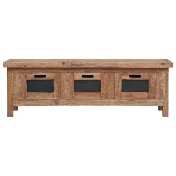 vidaXL TV-Schrank mit 3 Schubladen 120×30×40 cm Massivholz Mahagoni