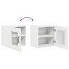 vidaXL K&uuml;chenschrank Kalmar 2 pcs Hochglanz Wei&szlig; 40 x 31 x 40 cm