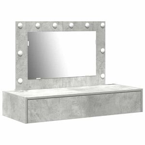 vidaXL Schminktisch Grau 100 x 40 x 70 cm Holzwerkstoff