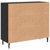 vidaXL Sideboard Schwarz Eichen-Optik 90 x 34 x 80 cm Holzwerkstoff