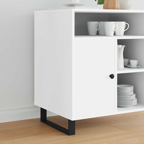 vidaXL M&ouml;belbeine 2 pcs Schwarz 376 x 40,5 x 100 mm Eisen