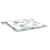 vidaXL Stuhlkissen 4 Stk. Blattmuster 40x40x4 cm Stoff