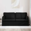 vidaXL Sofa 140cm Schwarz Metall