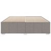 vidaXL Bettgestell ohne Matratze Taupe 200x200 cm Stoff