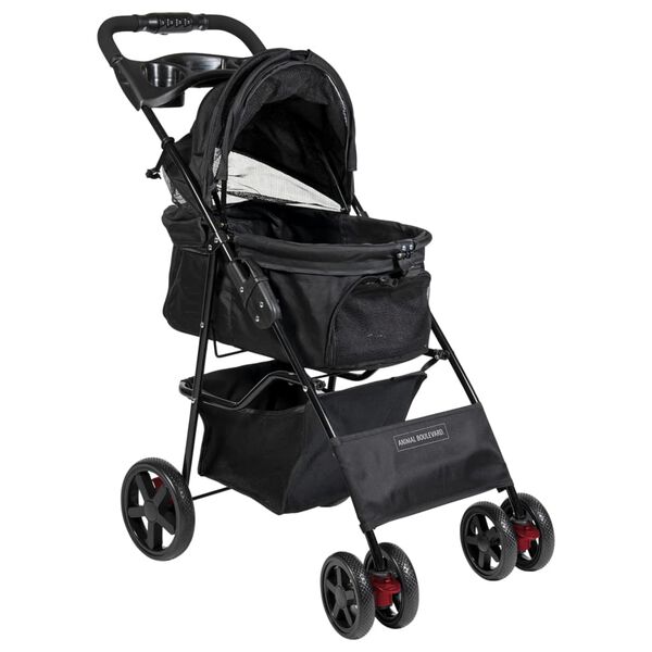 Animal Boulevard Haustier-Buggy Travel XS 86x46x95 cm Schwarz