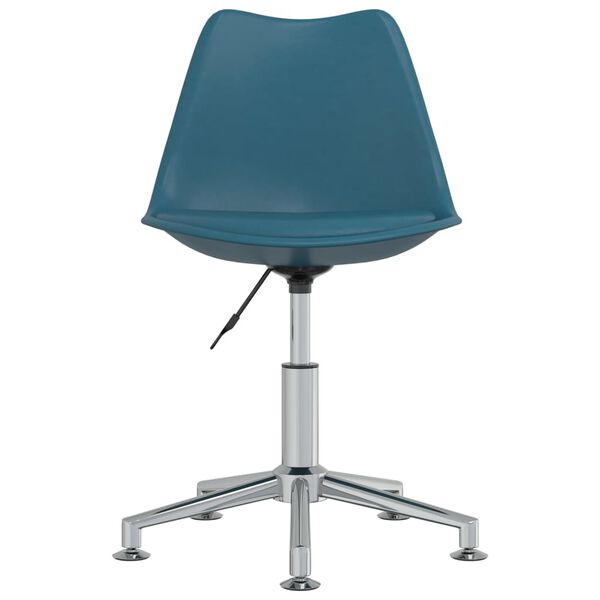 vidaXL Esszimmerstuhl Drehbar T&uuml;rkis Kunstleder