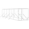 vidaXL Outdoor-Hundezwinger Silbern 2x10x2 m Verzinkter Stahl