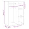 vidaXL Kleiderschrank Grau Sonoma 80x40x110 cm Holzwerkstoff