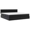 vidaXL Aufbewahrungsbett mit Matratze Schwarz 200 x 200 cm Kunstleder