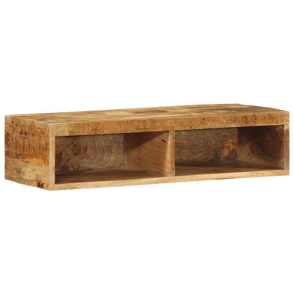 vidaXL TV-Wandschrank 80x30x19 cm Raues Mangoholz