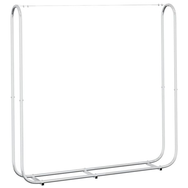 vidaXL Kaminholzregal 150x25x150 cm Stahl verzinkt