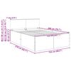 vidaXL Bettrahmen Braun Eichen-Optik 150 x 200 cm Holzwerkstoff