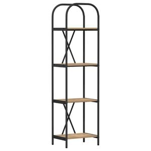 vidaXL B&uuml;cherregal 4 Ebenen 40 x 30 x 146 cm Holzwerkstoff