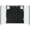 vidaXL Dartboard Schrank DELFT Schwarz 52,5 x 10,5 x 53,5 cm