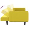 vidaXL Schlafsofa mit Kissen Hellgelb Stoff