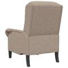 vidaXL Sessel Taupe 76 x 94 x 102 cm Mikrofaser