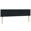 vidaXL Boxspringbett mit Matratzen Schwarz 200x210 cm Samt