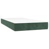 vidaXL Taschenfederkernmatratze Mittel Dunkelgr&uuml;n 90x190x20 cm Samt