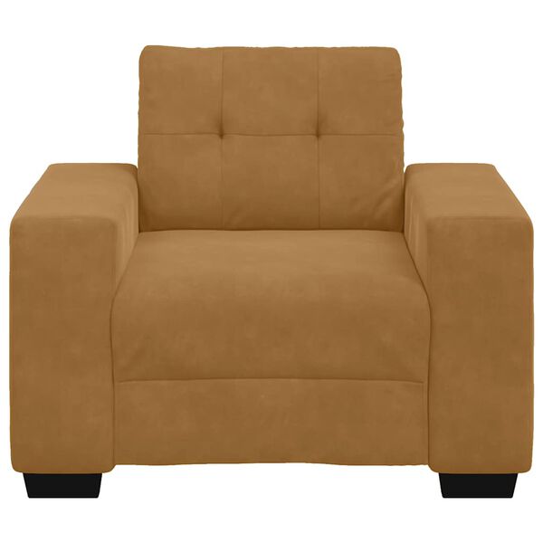 vidaXL Sessel Braun 60 cm Samt