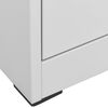 vidaXL Aktenschrank Hellgrau 90x46x164 cm Stahl