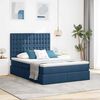 vidaXL Aufbewahrungsbett mit Matratze Blau 140 x 190 cm Polyester