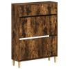 vidaXL Schuhschrank DELFT 78 x 24 x 103 cm Holzwerkstoff Raucheiche