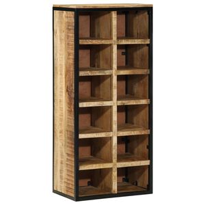 vidaXL Schuhschrank 50 x 30 x 110 cm Massivholz Mango Braun