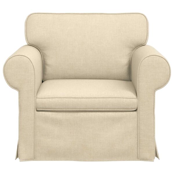 vidaXL Sofa Creme Gesamtabmessungen: 95 x 82 x 80 cm (B x T x H) Samt