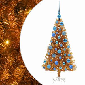 vidaXL Weihnachtsbaum Gold 120 cm PET