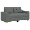 vidaXL Zweisitzer-Sofa Dunkelgrau 160x77x82 cm Stoff
