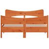vidaXL Massivholzbett ohne Matratze Wachsbraun 140x190 cm Kiefernholz