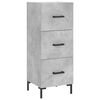 vidaXL Sideboard Betongrau 34,5x34x90 cm Holzwerkstoff