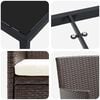 vidaXL Garten Essgruppe mit Kissen 7 pcs Braun Poly-Rattan