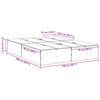 vidaXL Bettgestell Sonoma-Eiche 150 x 200 cm Holzwerkstoff