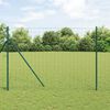 vidaXL Eurozaun Grün 1,6 x 10 m PVC-beschichtetes Eisen