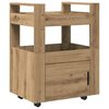 vidaXL K&uuml;chentrolley Artisan-Eiche 60 x 45 x 80 cm Holzwerkstoff