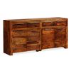 vidaXL Sideboard Massivholz Akazie 160x35x75 cm