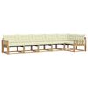 vidaXL Outdoor-Sofagarnitur 6 stk. Wei&szlig; und Creme