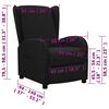 vidaXL Relaxsessel Schwarz Stoff