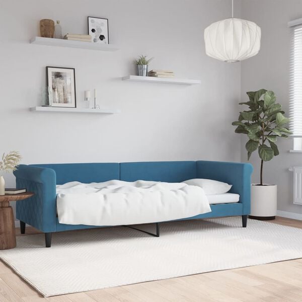 vidaXL Tagesbett Blau 80x200 cm Samt